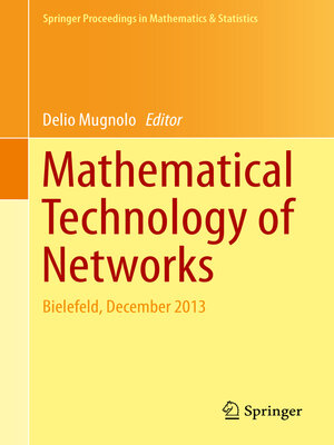 cover image of Mathematical Technology of Networks